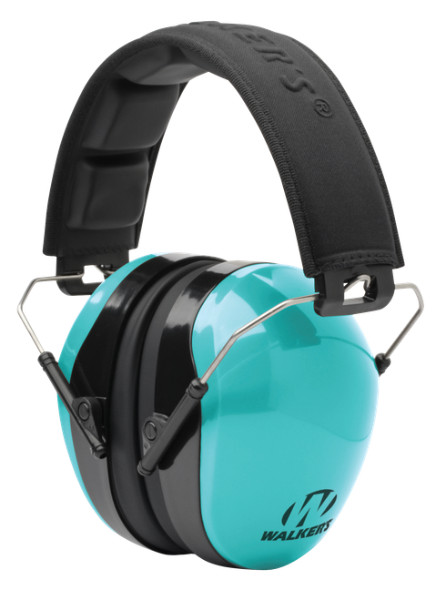 Walkers Game Ear Advanced Protection Passive Muff 26dB Over the Head Aqua - GWPDCPMLTL