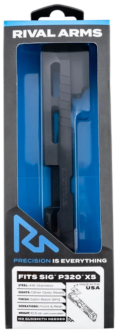 Rival Arms Faction Series Slide A1 Sig P320 X-Five Docter Cut Black 17-4 - RARA10P502A