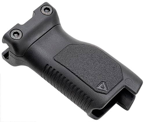 Strike Industries Angled Vertical Grip Long Black Polymer with Cable Management Storage for Picatinny Rail