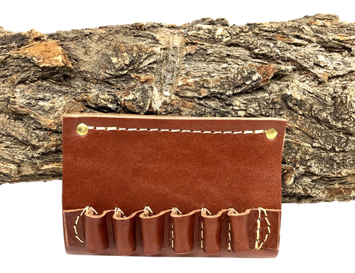 Hunter Company Cartridge Belt Slide Chestnut Tan Leather 38 Cal 6-Round 2" - 0638