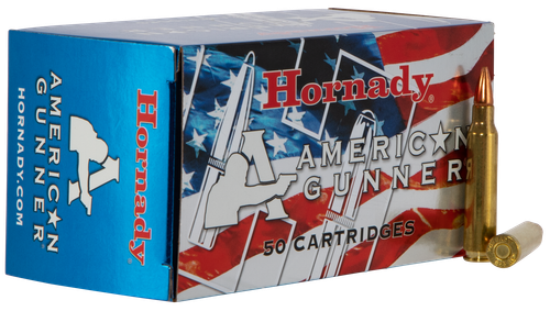 Hornady American Gunner 223 Rem Ammo 55gr HP 50 Rounds - 80237