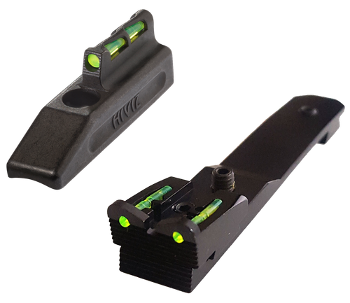 HiViz Henry .22 LR Interchangeable Front Sight Set Black Green Red White LitePipes for Lever Action