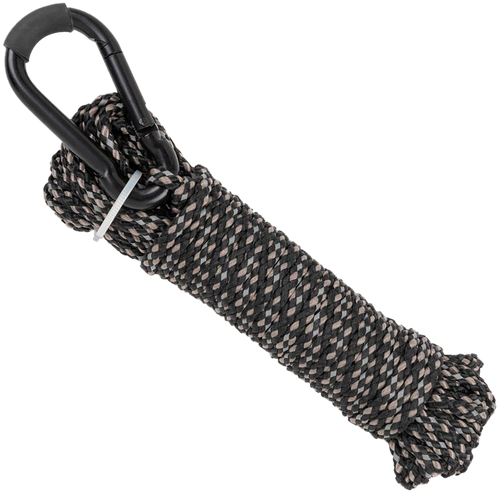 Allen Reflective Hoist Rope Black 25' Long