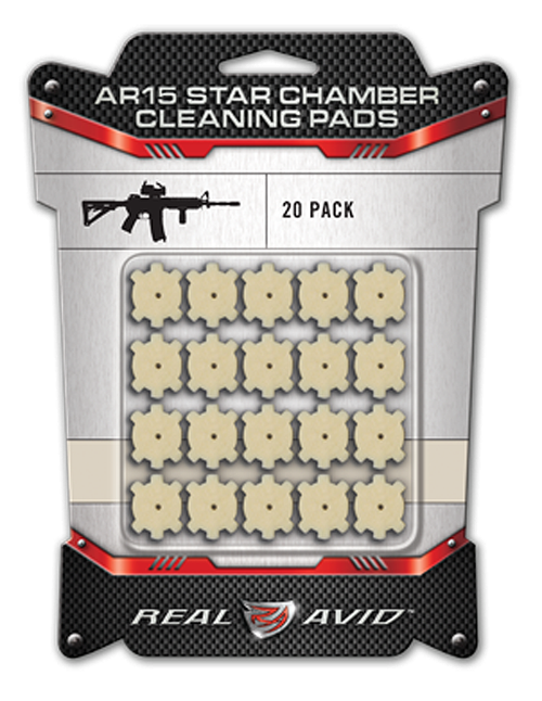 Real Avid/Revo Star Chamber Cleaning Pads 223 REM/5.56x45mm NATO Wool 20 Count - AVAR15CP