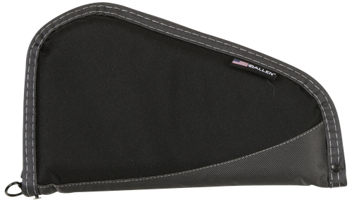 Allen Deluxe Handgun Case Black with Gray Trim Foam Padding Non-Absorbent - 44411