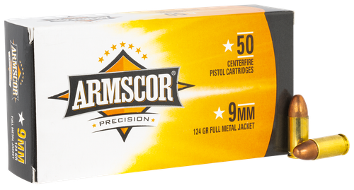 Armscor Precision 9mmLuger 124gr Full Metal Jacket