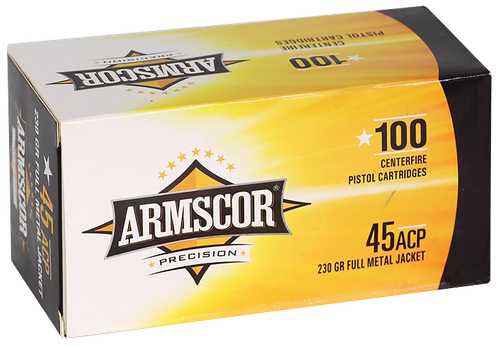 Armscor Precision 45 ACP Ammo 230gr FMJ 100 Rounds - 50443