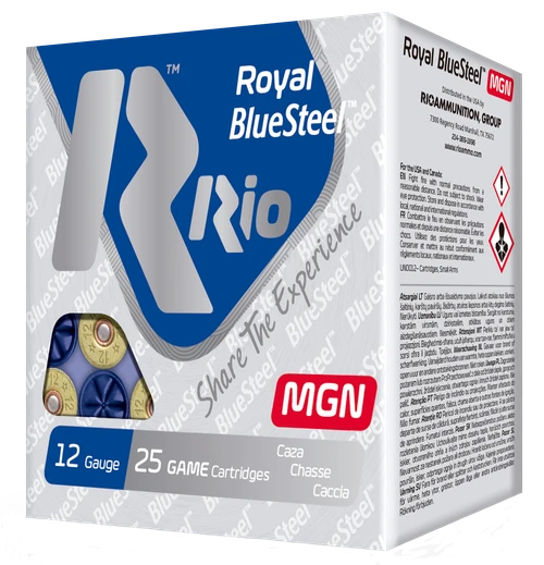 Rio Royal BlueSteel Magnum 12 Gauge Ammo 3" 1-1/4oz #2 25 Rounds - RBSM362