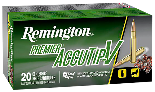 Remington Ammunition Premier Accutip-V 223Rem 50gr Boat Tail 20 Per Box/10 Case