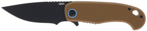 CRKT P.S.D. II 3.03" Folding Drop Point Plain Black EDP Aus-10 Blade Coyote Tan - 7910