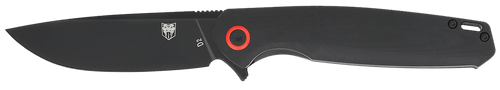 CobraTec Knives Rath EDC 3.50" Folding Plain Black D2 Steel Blade 4.50" G10 Handle