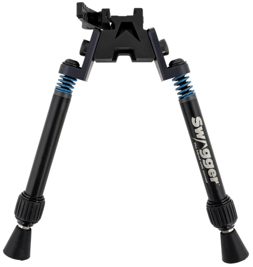 Swagger SFR10 Flex to Rigid QD Bipod with Black Picatinny Attachment & 6-10.50" Vertical Adjustment