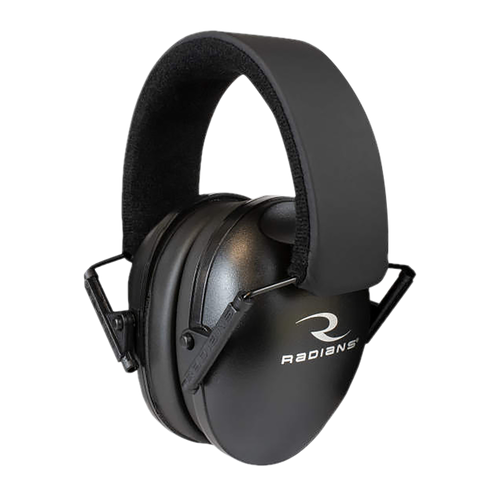 Radians Lowset Muff Polymer 21 dB Over the Head Black Adult 1 Pair
