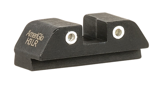 AmeriGlo Tritium Rear Sight for Glock Green White Outline