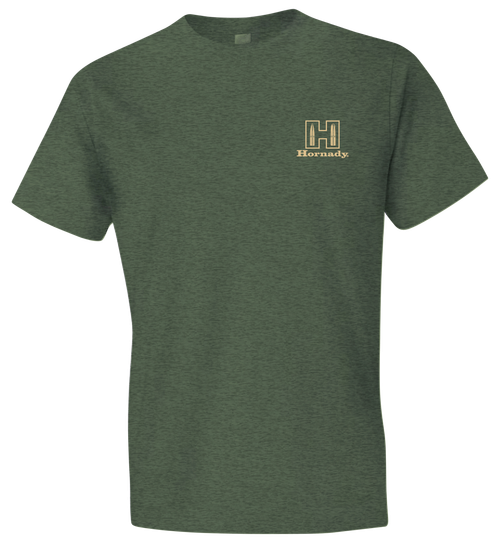 Horizon Design Hornady Gear T-Shirt Logo Stamp Military Green Short Sleeve 2XL - 31435
