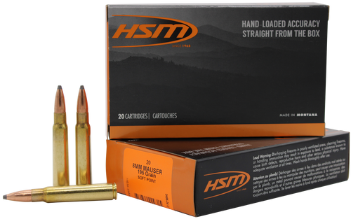 HSM 8mmMauser 195gr Soft Point 20 Per