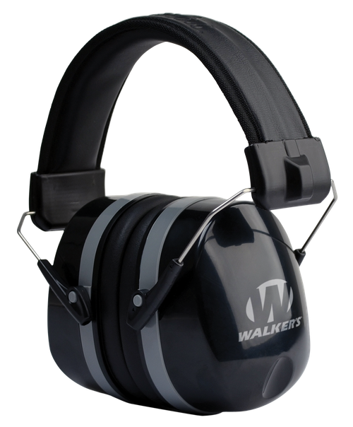 Walkers Game Ear Premium Passive Muff 32 dB Over the Head Black Polymer