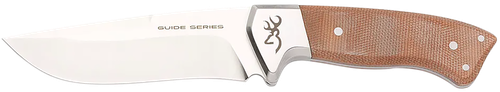 Browning Guide Series Large Fixed Plain 14C28N Blade Micarta Laminate Handle - 3220568B