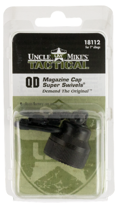 Uncle Mike's Magazine Cap Swivel Set 1" Loop Size & Quick Detach Style for Mossberg 590 835 Includes Two Super Swivels