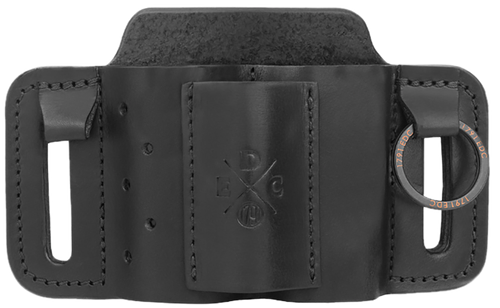 1791 Gunleather EDC Mini Easy Slide OWB Black Leather Belt Ambidextrous - MNESMFBLKA