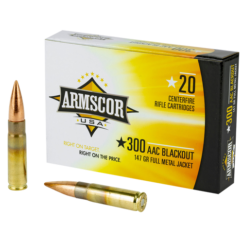 Armscor USA 300Blackout 147gr Full Metal Jacket