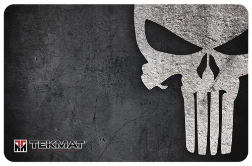 TekMat Punisher Grunge Cleaning Mat Black/White Rubber