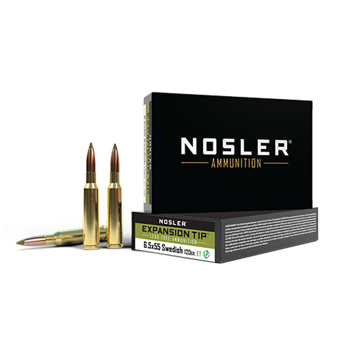 Nosler 6.5x55Swedish 120gr Expansion Tip 20 Per