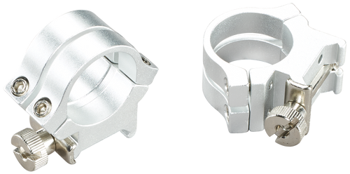 Weaver Mounts Quad Lock Detachable Rings Silver