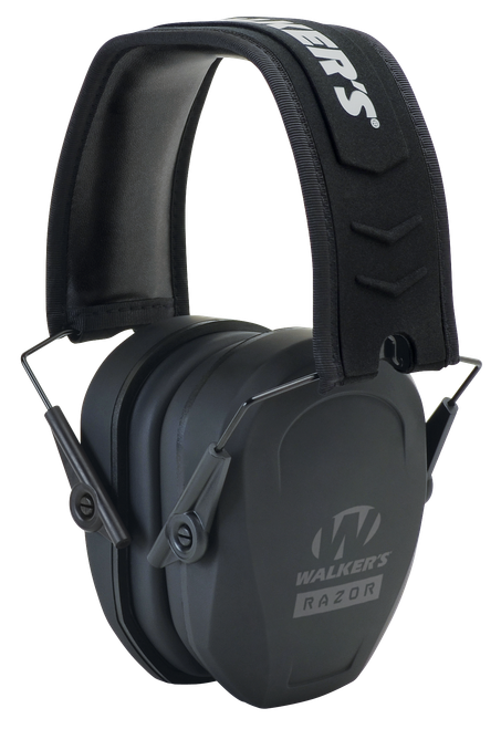 Walkers Game Ear Razor Slim Passive Muff 27 dB Over the Head Black Polymer