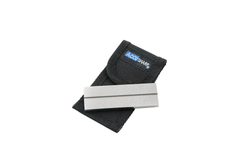 AccuSharp Pocket Stone Fine/Coarse Diamond Sharpener Gray - 027C