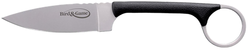 Cold Bird & Game 3.50" Fixed Drop Point Plain Aus-8A Blade 3.75" Black Handle - CS20A