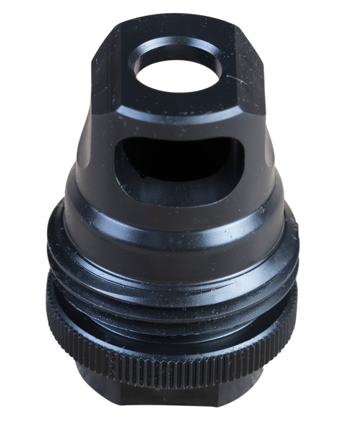 SilencerCo ASR Muzzle Brake Black Steel 1/2"-28 Threads 9mm Luger - AC2628