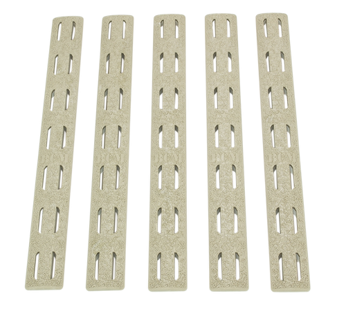 Bravo BCM KeyMod Rail Panel Kit AR-15 Flat Dark Earth Polymer 5 Pack - KMRRPFDE5