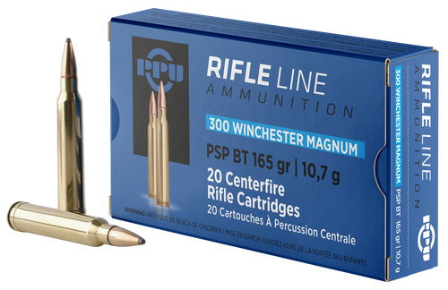 PPU Standard Rifle 300WinMag 165gr Soft Point