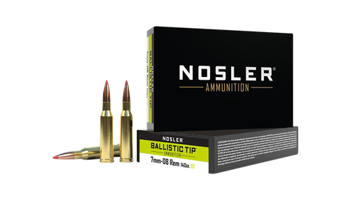 Nosler Ballistic Tip 7mm-08Rem 140gr Spitzer 20 Per Box/10 Case
