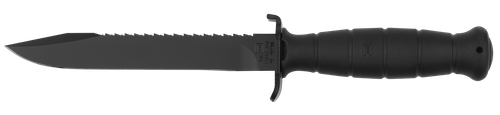Glock Field 7" Fixed Clip Point Plain/Saw Black High Carbon Steel Blade/ Textured Trimond Polymer Handle