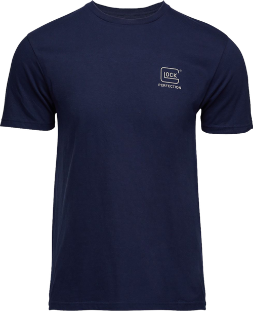 Glock Strong Tee Navy Ringspun Cotton Short Sleeve Medium