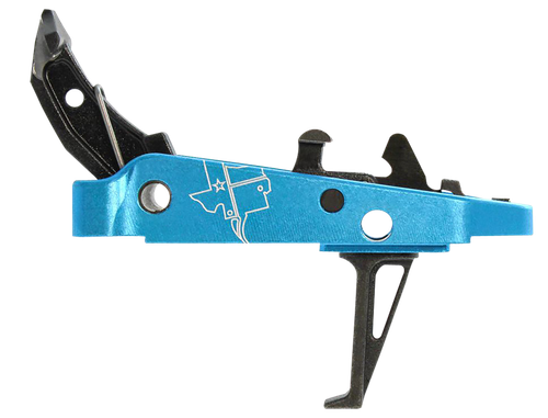 CMC Triggers Drop-In Trigger Group 2.0 Single-Stage Flat with 2.50 lbs Draw Weight Black w/ Blue Housing