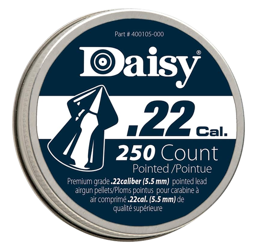 Daisy PrecisionMax Premium 22 Lead Pointed Field Pellet 250/Tin