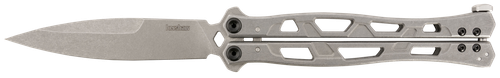Kershaw Moonsault 4.60" Butterfly Spear Point Plain 14C28N Blade Handle - 5050