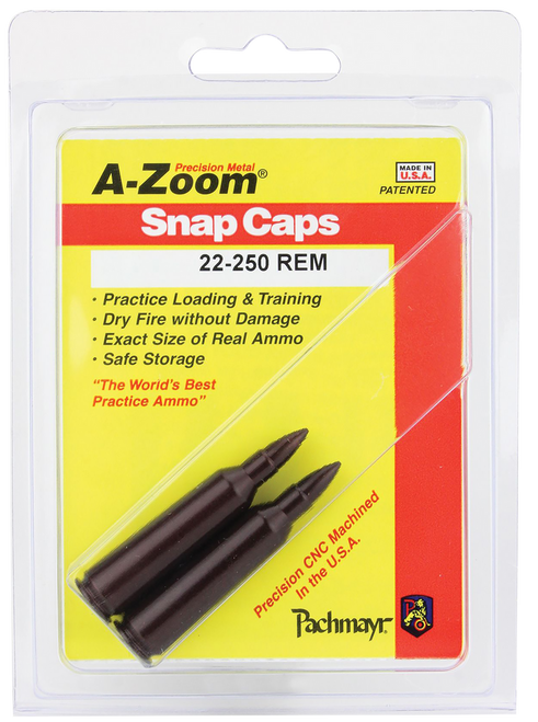 A-Zoom Rifle Snap Cap 22-250Rem 2Pack