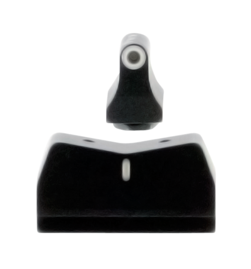 XS Sights DXW Standard Dot Night Sight Set White Outline Tritium Front/Black - GL0004S4