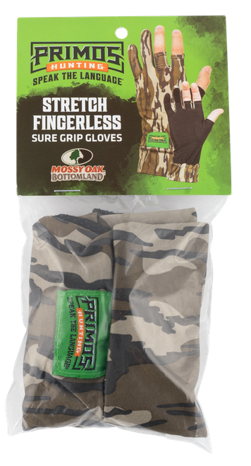 Primos Stretch Fit Mossy Oak Original BottomLand Fingerless Neoprene OSFA - PS6681