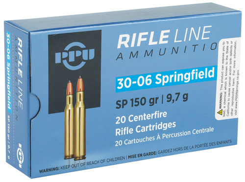 PPU Standard Rifle 30-06Springfield 150gr Soft Point