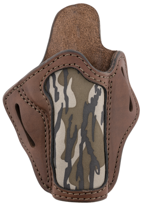 1791 Gunleather BH1 Optic Ready OWB 01 Brown with Mossy Oak Leather Belt Slide Fits 5" 1911