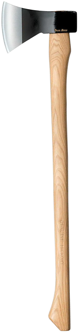 Cold Steel Trail Boss 4" Plain 1055 Carbon Blade American Hickory Handle 27"
