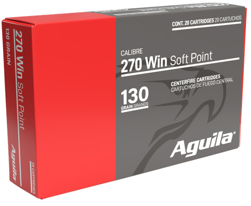 Aguila 270 Win Ammo 130gr InterLock BT SP 20 Rounds - 8053AG