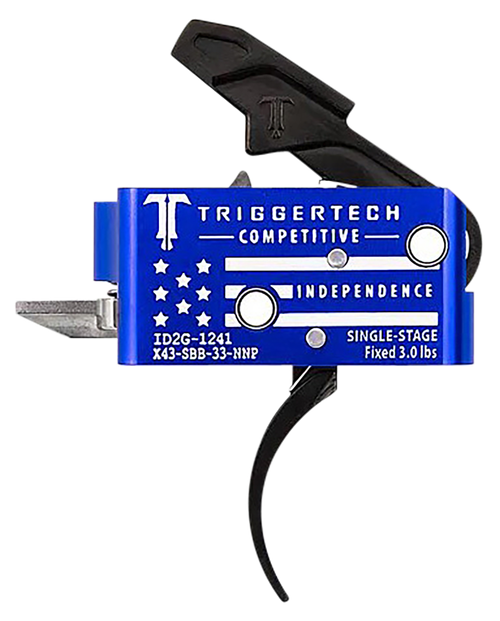 TriggerTech Competitive Independence Pro Curved Two-Stage Trigger Blue & White - X43SBB33NNP