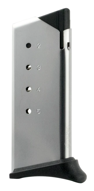 Springfield Armory XD-S Hook Floor Plate 45 ACP 5rd Magazine, Stainless Steel - XDS5005H