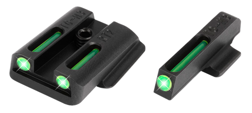 TruGlo TFO Green/Tritium/Fiber Optic Front Sight-Green Rear Ruger LC9/9S/380